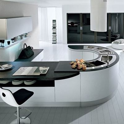 Cucina con penisola