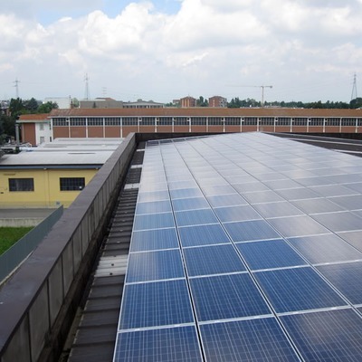 Impianto fotovoltaico con potenza di 140 KW