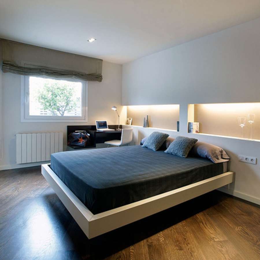 Parete testata letto in cartongesso : parete camera da letto oro ...
