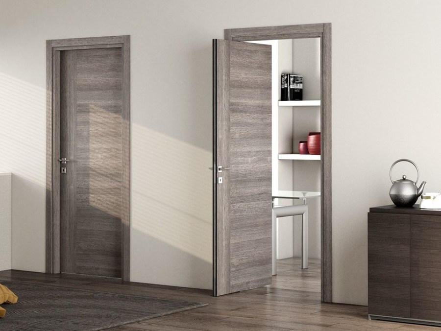 Porta rototraslante in legno