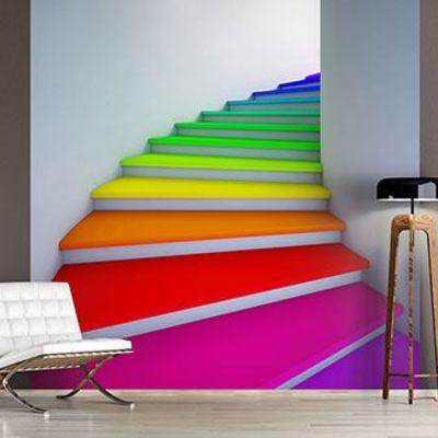 Dipingere una scala in tanti colori diversi