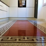 Pavimento antico del 1930 in marmette graniglia