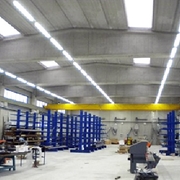 blindo luce con plafoniere a neon