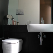 Dettaglio bagno (loft al centro storico in Roma Colosseo)