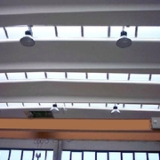 illuminazione capannone con lampade ioduri metallici