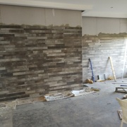 Controsoffitto e rivestimento su cartongesso per parete ad acqua