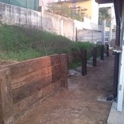 muri di contenimento in legno