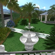 progetto per giardino con fontana