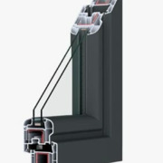 Serramento in PVC doppio vetro