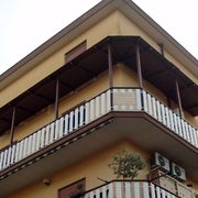 tettoia in alluminio