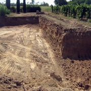 Vista dello scavo