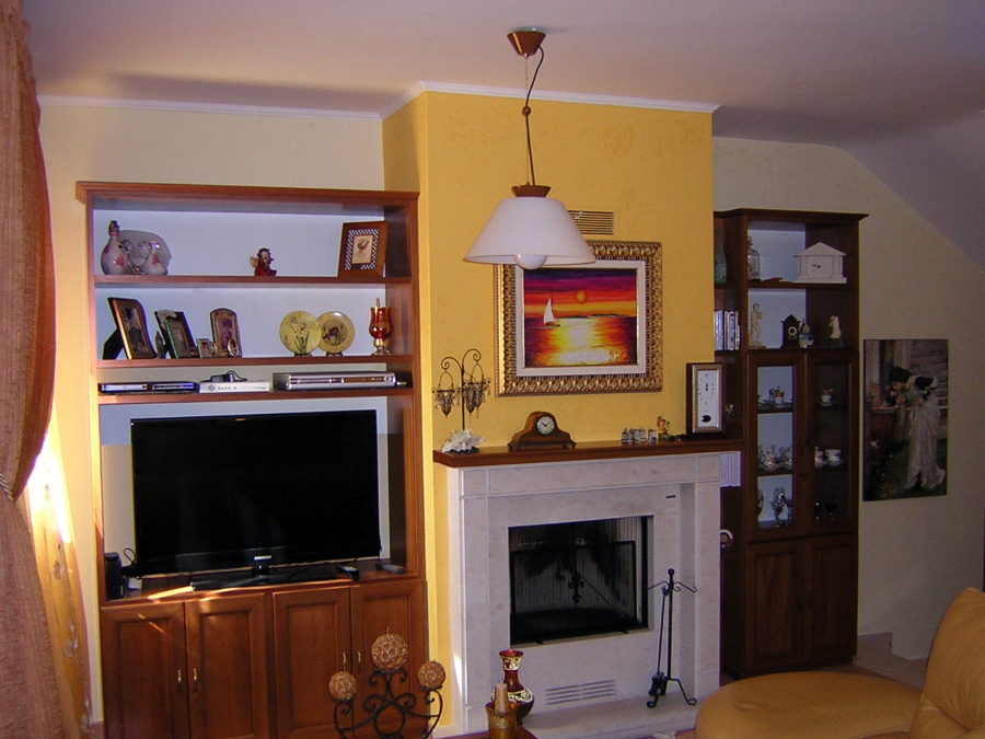 Foto: decorazione camino di d'alessandro decorazioni #41460 ... Decorazione camino Rivestimento
