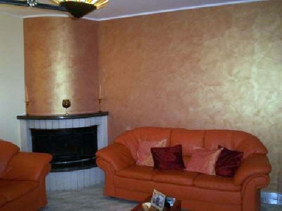 Foto: decorazione con pittura iridiscente in un salotto di magma ... Decorazioni salotto