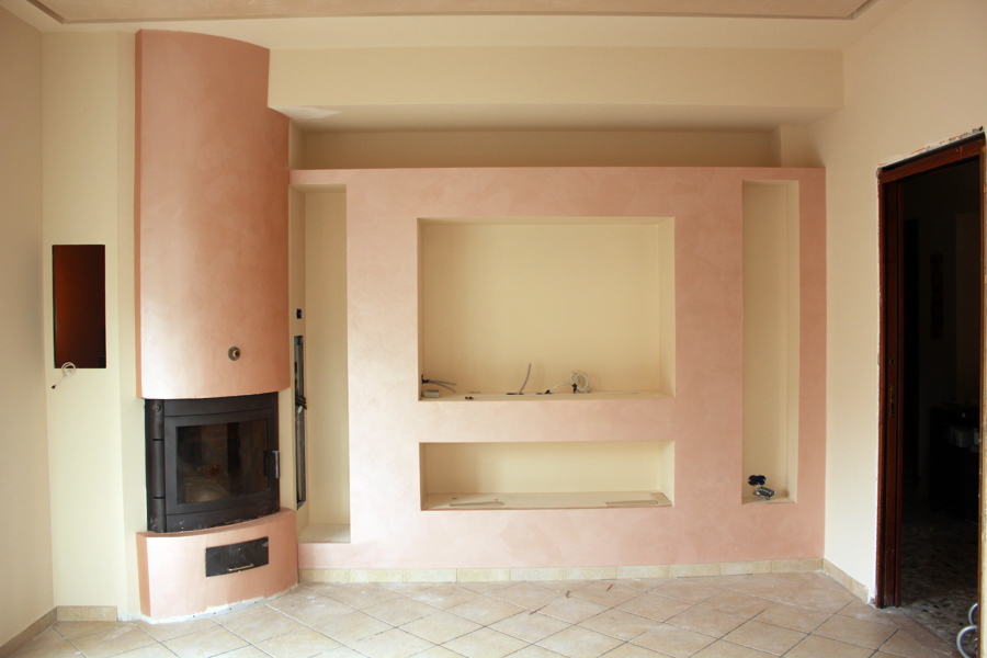 Parete cartongesso e pietra ~ le migliori idee per la tua design per ... Parete in pietra con tv