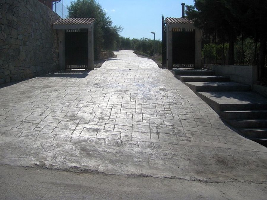 Foto: pavimentazione in cemento stampato di antica edilizia s.r.l. ... Pavimento in cemento stampato
