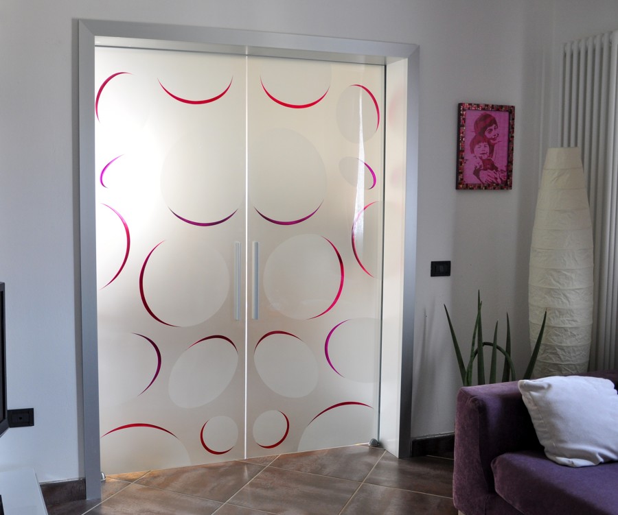 Foto: porte vetro scorrevoli di mazzoli porte vetro #60976 ... Porte in vetro