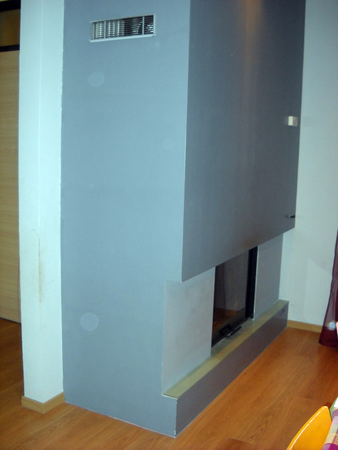Foto: rivestimento caminetto in cartongesso di masterpaint #46925 ... Caminetti in cartongesso prezzi