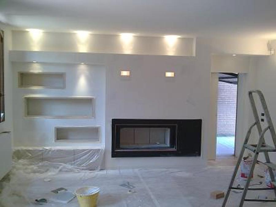 Foto: soggiorno con struttura in cartongesso di solution group ... Pareti divisorie in cartongesso soggiorno