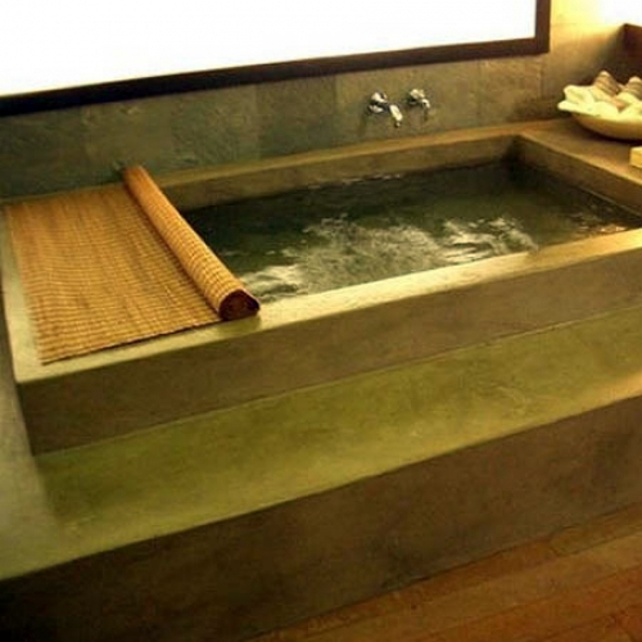 Foto: vasca da bagno stile lusso moderno di pavimento moderno ... Bagni in resina prezzi