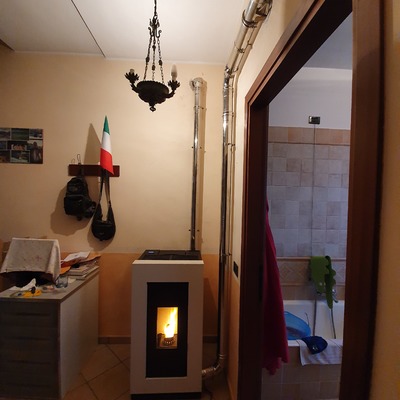 Stufa a pellet canalizzato