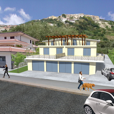 Realizzazione fabbricato per civile abitazione e locale commerciale