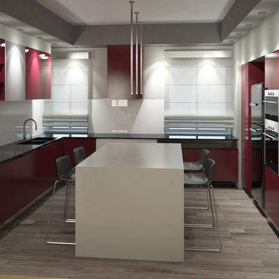 Render interni - cucina