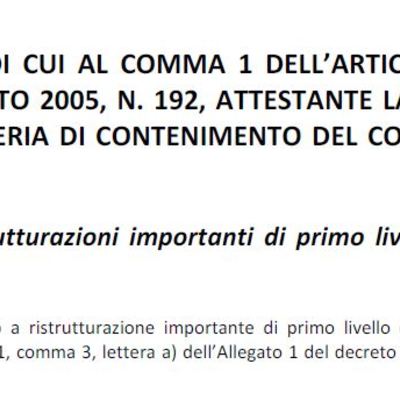 Relazione tecnica Ex Legge 10