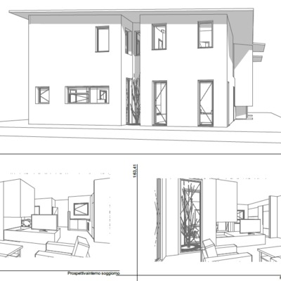 Progetto preliminare per villa abbinata