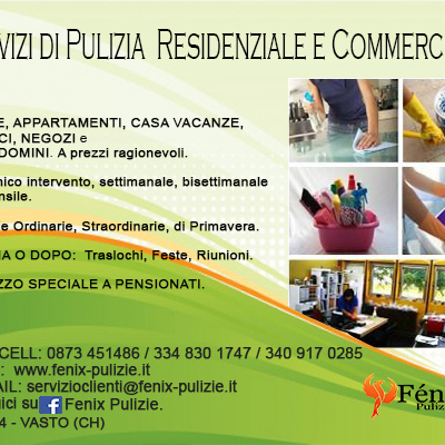 Fenix pulizie vasto Prezzi impresa di pulizie