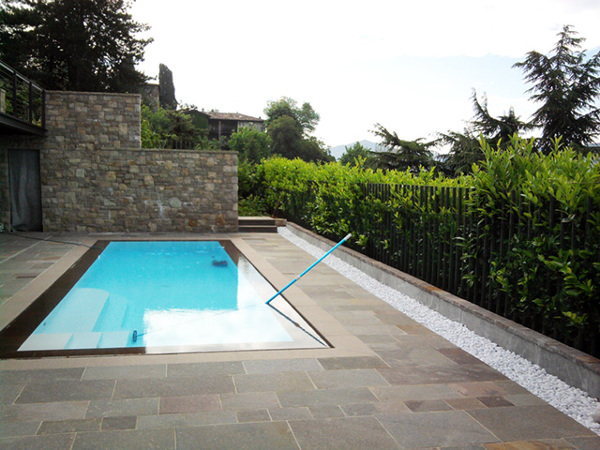 Foto: giardino con piscina trescore balneario (bg) di rizzi ... Giardini con piscina foto