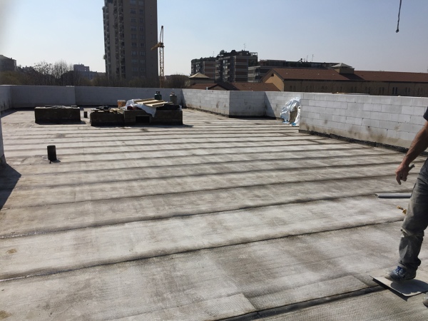 Foto: impermeabilizzazione tetto piano palazzina alloggi ufficiali ... Impermeabilizzazione tetto piano