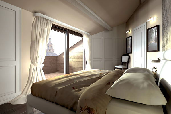 Foto: progetto e modellazione camera da letto di studio di ... Progetto camera da letto