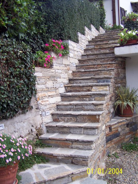 Foto: scala in pietra di luserna a secco di alasia valter #149202 ... Scala in pietra di luserna