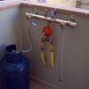 Scavo per interrare bombola gas GPL