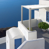 Pergola alluminio addossata muro telo pvc apertura manuale