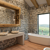 Arredamento di un negozio in stile rustico contemporaneo 70mq.