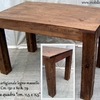 Tagliare e verniciare due tavoli di legno massello