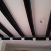 Verniciare mensolina in legno color noce scuro