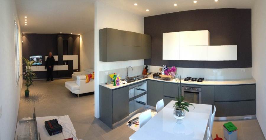 Foto: cucina & soggiorno open space di makeover costruzioni #283422 ... Idee cucina soggiorno