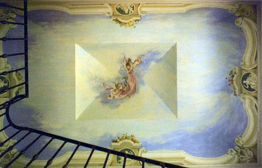 Foto: decorazione pittorica soffitto scala di ruffini decorazioni ... Mobile Scala decorazione