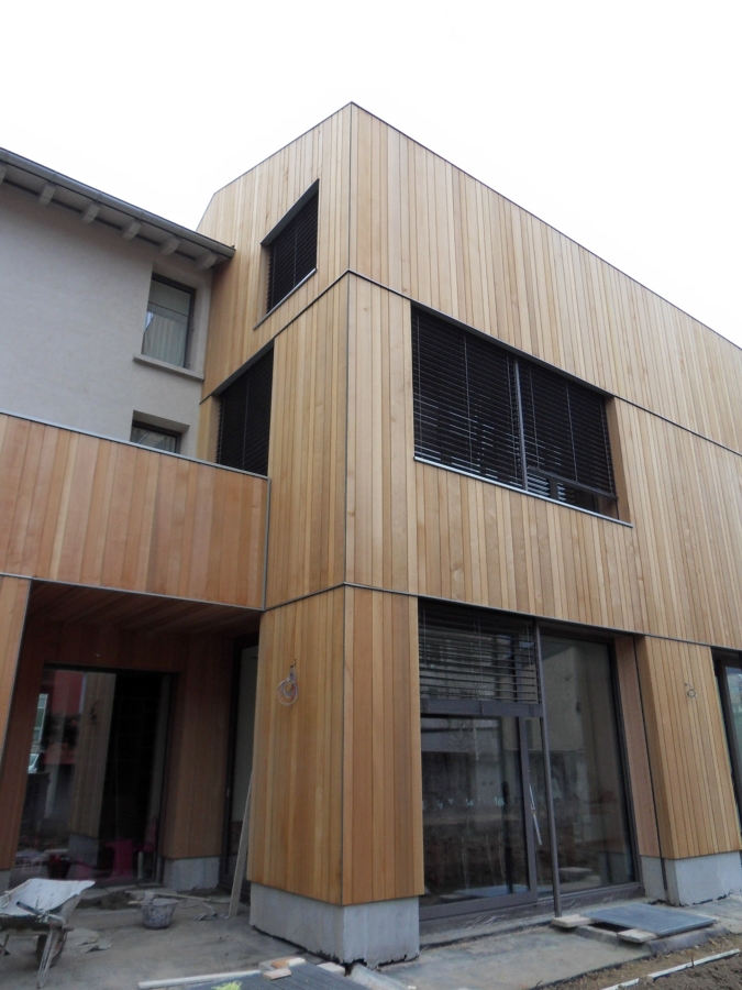 Foto: facciata ventilata in legno di galli legnami industria legnami ... Parete ventilata legno