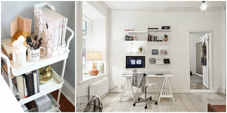 Foto: idee per arredare uno studio in casa di valeria del treste ... Arredare ufficio in casa