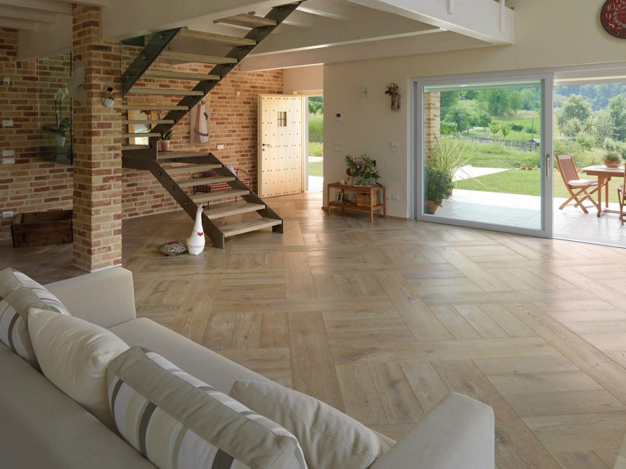 Come pulire il parquet: ideee e suggerimenti per mantenerlo bello ... Living rustico moderno parquet
