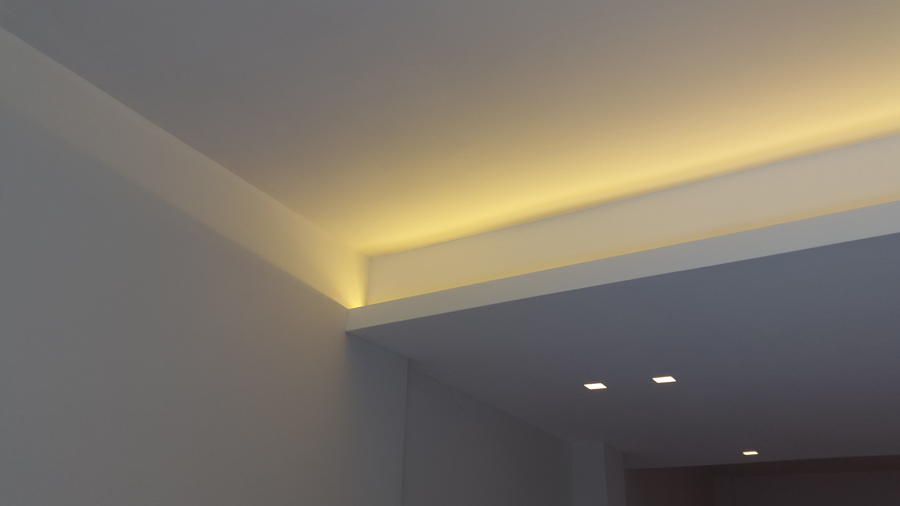 Foto: particolare controsoffitto con illuminazione led di maddalena ... Illuminazione led controsoffitto