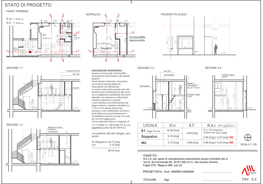 Progetto soppalco. progetto per il recupero di sottotetto con ... Progetto soppalco in acciaio