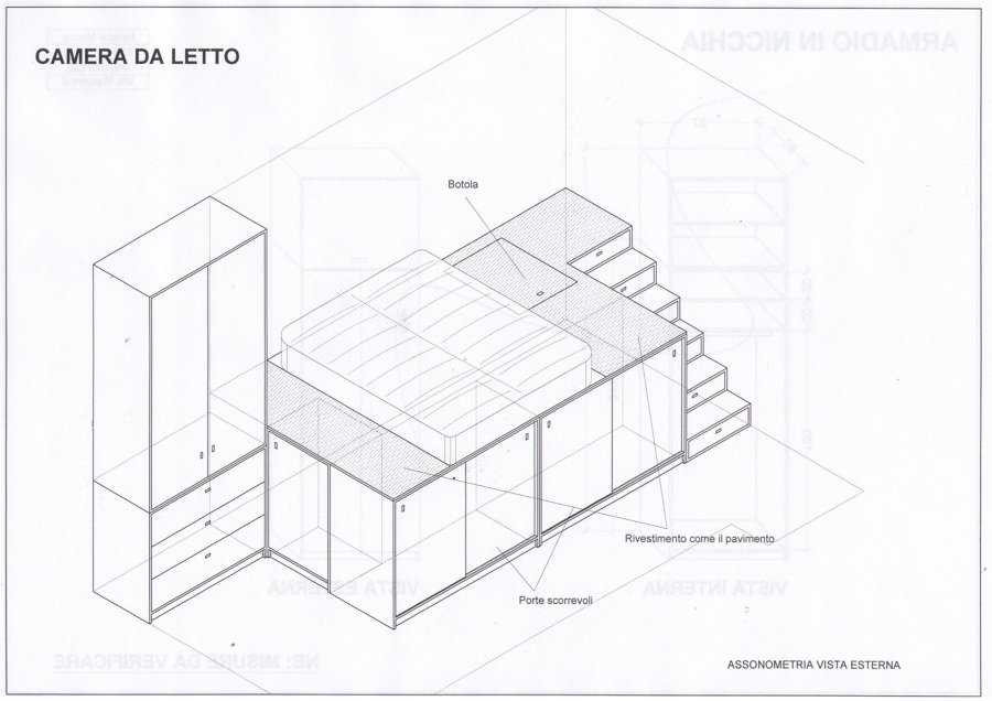Foto: Progetto Camera da Letto di Falegnameria Felix a Trieste ... Foto: Progetto Camera da Letto di Falegnameria Felix a Trieste ...