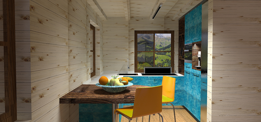 Foto: render cucina casa di montagna di lc design #408967 habitissimo Cucine per case di montagna