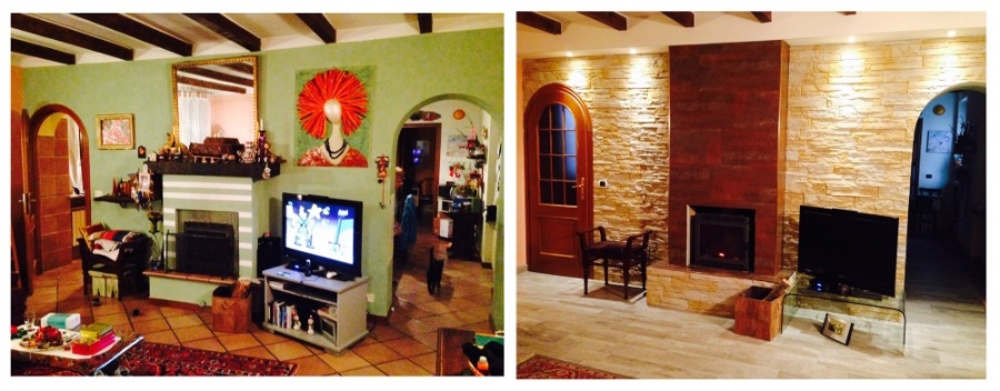 Foto: ristrutturazione sala con creazione nuova cappa. prima e dopo ... Ristrutturazione casa prima e dopo