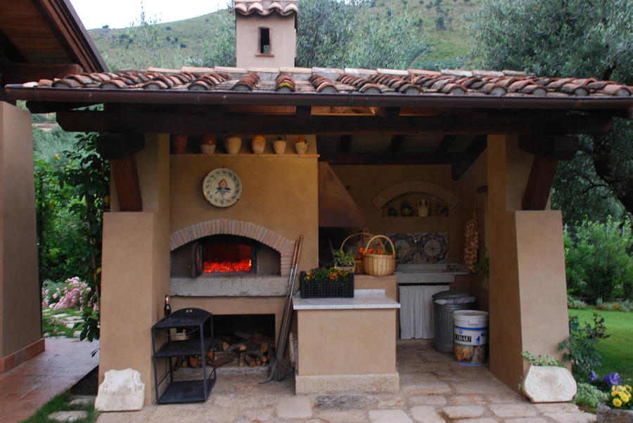 Foto: vista forno e barbecue di adidesign studio di architettura ... Forno e barbecue