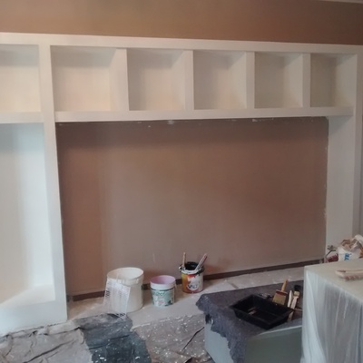 Idee di cartongesso per ispirarti habitissimo Struttura mensole in cartongesso